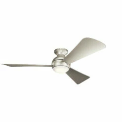 Top 10 🛒 Kichler Lighting Sola Collection 54-inch Brushed Nickel LED Ceiling Fan 🎁
