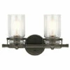 Brand new ⌛ Kichler Lighting Brinley Collection 2-light Olde Bronze Bath/Vanity Light 🔥