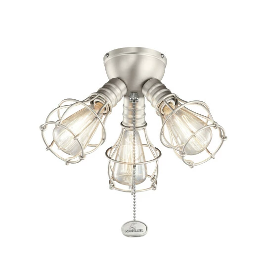 Best Sale π Kichler Lighting LED Industrial 3-Light Fixture Brushed Nickel β€οΈ 3 Best Sale π Kichler Lighting LED Industrial 3-Light Fixture Brushed Nickel β€οΈ