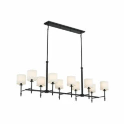 Top 10 🔔 Kichler Lighting Ali 10-Light Black Linear Chandelier - 56.5 🌟
