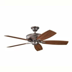 Flash Sale 👏 Kichler Lighting Monarch II Collection 52-inch Oil Brushed Bronze Ceiling Fan 🔥