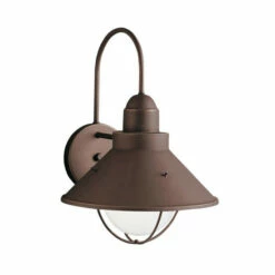 Best Pirce 🛒 Kichler Lighting Seaside Collection 1-light Olde Bronze Outdoor Wall Lantern ❤️