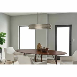 Best deal 🔔 Kichler Lighting Roswell Collection 3-light Brushed Nickel Oval Chandelier/Pendant 🔔 -Kichler Lighting Shop unnamed file 4959