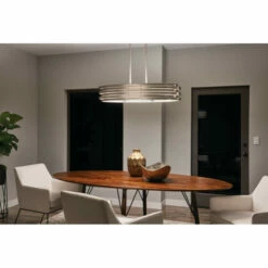 Best deal 🔔 Kichler Lighting Roswell Collection 3-light Brushed Nickel Oval Chandelier/Pendant 🔔 -Kichler Lighting Shop unnamed file 4960
