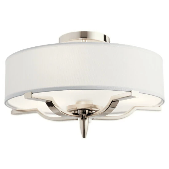 Flash Sale π Kichler Lighting Kichler Kinsey 3-light Polished Nickel Semi Flush Light β¨ 4 Flash Sale π Kichler Lighting Kichler Kinsey 3-light Polished Nickel Semi Flush Light β¨ - Image 2