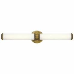 New 🎁 Kichler Lighting Indeco Collection 27-inch Brass LED Bath Light 🎉