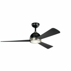 New β€οΈ Kichler Lighting Incus 56-inch LED Ceiling Fan (3-finish Options) Satin Black β