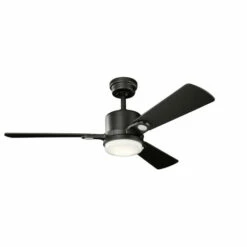 Best reviews of ⭐ Kichler Lighting Celino Collection 48-inch Satin Black LED Ceiling Fan 😍