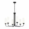 Budget 👏 Kichler Lighting Truby 6-Light Black Chandelier With Satin Etched Cased Opal Glass 🎁 -Kichler Lighting Shop unnamed file 5019
