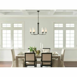 Budget 👏 Kichler Lighting Truby 6-Light Black Chandelier With Satin Etched Cased Opal Glass 🎁 -Kichler Lighting Shop unnamed file 5023