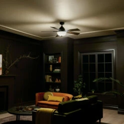 Flash Sale 🧨 Kichler Lighting Vinea 52 Inch Integrated LED Indoor Satin Black Ceiling Fan ⭐ -Kichler Lighting Shop unnamed file 5035