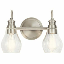 Wholesale 👍 Kichler Lighting Greenbrier 2-Light Vanity Light Brushed Nickel 😉 -Kichler Lighting Shop unnamed file 5038