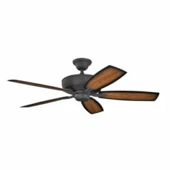 Deals 💯 Kichler Lighting Monarch II Patio Collection 52-inch Distressed Black Ceiling Fan 🔥