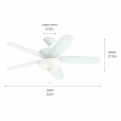 Wholesale ✔️ Kichler Lighting Kichler Renew Select 52 Inch LED Ceiling Fan Matte White With Reversible Blades 🌟 -Kichler Lighting Shop unnamed file 5126