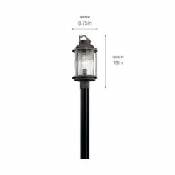 Cheapest 🥰 Kichler Lighting Ashland Bay Collection 1-light Weathered Zinc Outdoor Post Lantern 🌟 -Kichler Lighting Shop unnamed file 5142