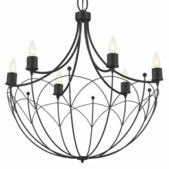 Budget ✨ Kichler Lighting Topiary 28 Inch 6-Light Chandelier Textured Black 👏 -Kichler Lighting Shop unnamed file 5147