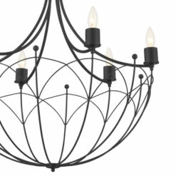 Budget ✨ Kichler Lighting Topiary 28 Inch 6-Light Chandelier Textured Black 👏 -Kichler Lighting Shop unnamed file 5148