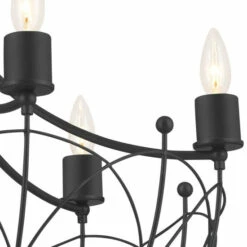Budget ✨ Kichler Lighting Topiary 28 Inch 6-Light Chandelier Textured Black 👏 -Kichler Lighting Shop unnamed file 5149