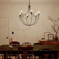 Budget ✨ Kichler Lighting Topiary 28 Inch 6-Light Chandelier Textured Black 👏 -Kichler Lighting Shop unnamed file 5152