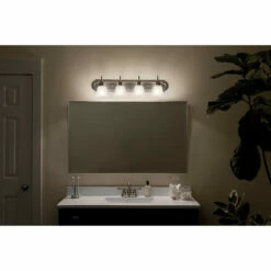 Flash Sale 👍 Kichler Lighting Traditional 4-light Brushed Nickel Bath/Vanity Light 🌟 -Kichler Lighting Shop unnamed file 5197