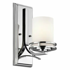 New 🧨 Kichler Lighting Hendrik Collection 1-light Chrome Wall Sconce 👏