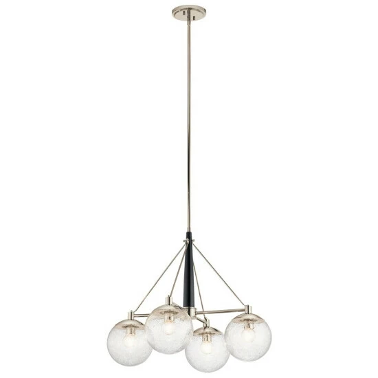 New π― Kichler Lighting Marilyn Collection 4-light Polished Nickel Chandelier - Polished Nickel - Polished Nickel π€© 3 New π― Kichler Lighting Marilyn Collection 4-light Polished Nickel Chandelier - Polished Nickel - Polished Nickel π€©