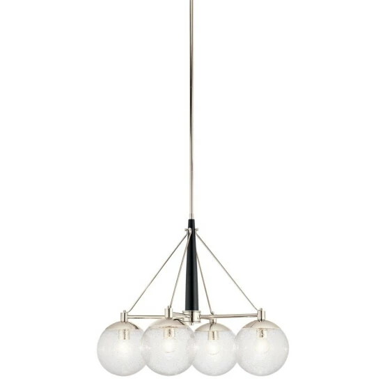 New π― Kichler Lighting Marilyn Collection 4-light Polished Nickel Chandelier - Polished Nickel - Polished Nickel π€© 4 New π― Kichler Lighting Marilyn Collection 4-light Polished Nickel Chandelier - Polished Nickel - Polished Nickel π€© - Image 2