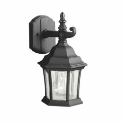 Buy 👍 Kichler Lighting Townhouse Collection 1-light Black Wall Lantern 🥰