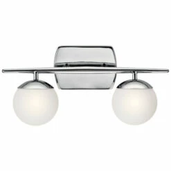 Flash Sale ⭐ Kichler Lighting Jasper Collection 2-light Chrome Halogen Bath/Vanity Light 🧨 -Kichler Lighting Shop unnamed file 5251