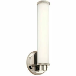 Discount 🎁 Kichler Lighting Indeco Collection 1-light Nickel LED Wall Sconce 😉