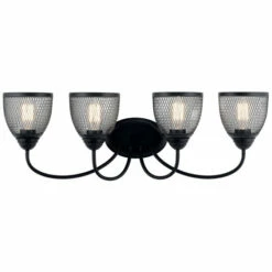 Cheapest ⌛ Kichler Lighting Voclain 4-Light Vanity Light Black 😉 -Kichler Lighting Shop unnamed file 5355