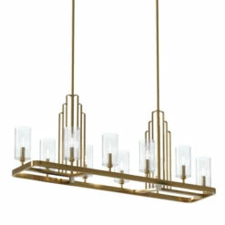 Cheap 👍 Kichler Lighting Kichler Kimrose 10 Light Linear Chandelier With Clear Fluted Glass In Brushed Natural Brass 🎉 -Kichler Lighting Shop unnamed file 541