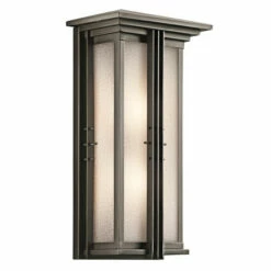 New ⌛ Kichler Lighting Portman Square Collection 2-light Olde Bronze Outdoor Wall Lantern 🎁