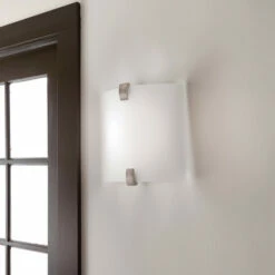 Outlet 🤩 Kichler Lighting Contemporary 1-light Brushed Nickel LED Wall Sconce 🎉 -Kichler Lighting Shop unnamed file 5475