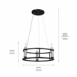 Discount 😉 Kichler Lighting Rosalind 3-Light Black Mini Chandelier 🛒 -Kichler Lighting Shop unnamed file 5501