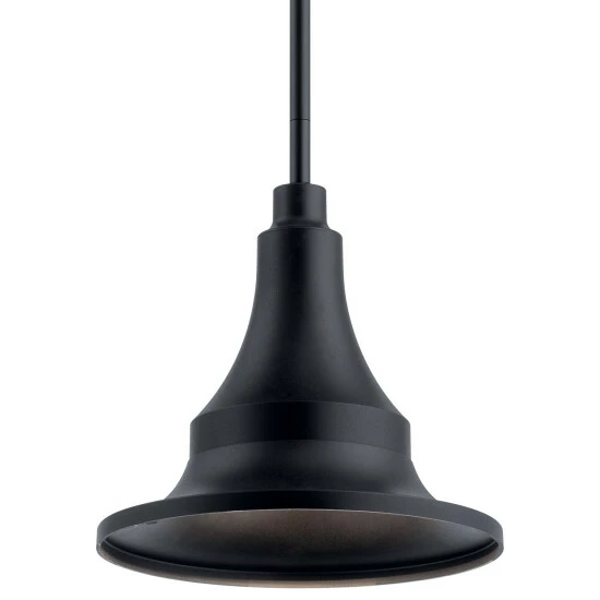 Flash Sale π Kichler Lighting Kichler Hampshire 13.25 Inch 1 Light Medium Outdoor Pendant/Semi Flush In Textured Black π 5 Flash Sale π Kichler Lighting Kichler Hampshire 13.25 Inch 1 Light Medium Outdoor Pendant/Semi Flush In Textured Black π - Image 3