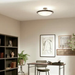 Flash Sale 💯 Kichler Lighting 23.25 Inch 4-Light Semi Flush Mount Light Black ✔️ -Kichler Lighting Shop unnamed file 5545