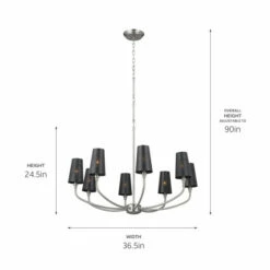 Flash Sale 🔔 Kichler Lighting Adeena 36.5-in 8-Light Classic Pewter Chandelier - 36.5 👏 -Kichler Lighting Shop unnamed file 5566