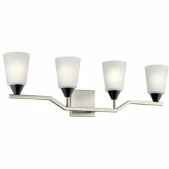 Promo β Kichler Lighting Skagos 4-Light Vanity Light Brushed Nickel π§¨