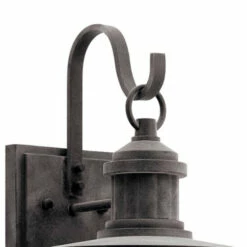 Budget 😍 Kichler Lighting Riverwood Collection 1-light Weathered Zinc Outdoor Wall Lantern ❤️ -Kichler Lighting Shop unnamed file 56