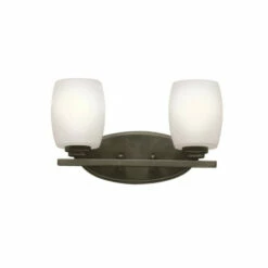 Best Pirce 🎉 Kichler Lighting Eileen Collection 2-light Olde Bronze LED Bath/Vanity Light 😀