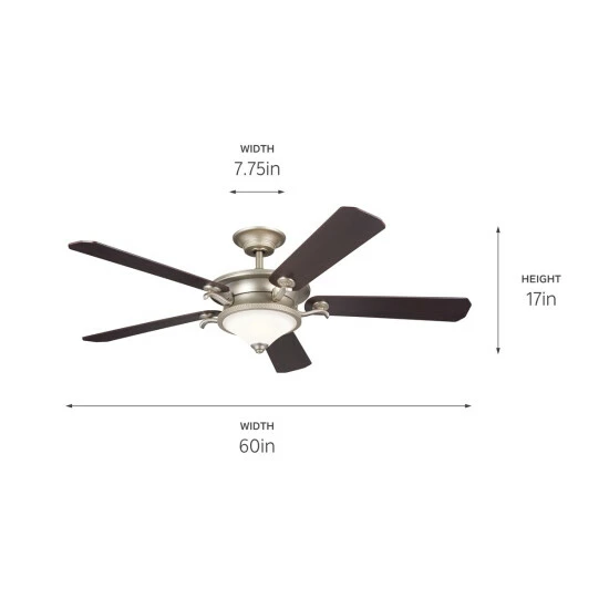 New π€© Kichler Lighting Rise 60 Inch Integrated LED Indoor Ceiling Fan π₯° 8 New π€© Kichler Lighting Rise 60 Inch Integrated LED Indoor Ceiling Fan π₯° - Image 6
