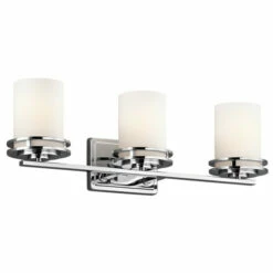 Best Sale 👏 Kichler Lighting Hendrik Collection 3-light Chrome Bath/Vanity Light 🎁