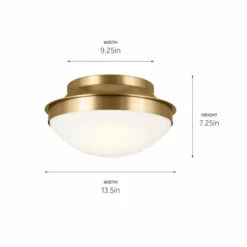 Coupon 🌟 Kichler Lighting Bretta 13.5 In. 2 Light Brushed Natural Brass Flush Mount Light - 13.5 In 🛒 -Kichler Lighting Shop unnamed file 5664