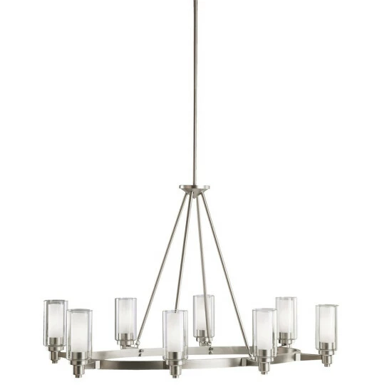 Budget π Kichler Lighting Circolo Collection 8-light Brushed Nickel Oval Chandelier π 3 Budget π Kichler Lighting Circolo Collection 8-light Brushed Nickel Oval Chandelier π