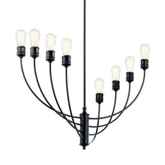 Cheap β¨ Kichler Lighting Hatton 8-Light Chandelier Black π 5 Cheap β¨ Kichler Lighting Hatton 8-Light Chandelier Black π - Image 3