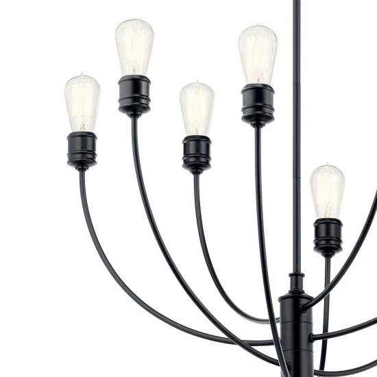 Cheap β¨ Kichler Lighting Hatton 8-Light Chandelier Black π 6 Cheap β¨ Kichler Lighting Hatton 8-Light Chandelier Black π - Image 4