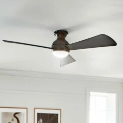 Outlet 🤩 Kichler Lighting Sola Collection 54-inch Olde Bronze LED Ceiling Fan 🤩 -Kichler Lighting Shop unnamed file 5684