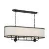 Wholesale 😉 Kichler Lighting Heddle 42 Inch 8-Light Linear Chandelier Textured Black 👏 -Kichler Lighting Shop unnamed file 570