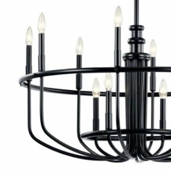 Promo ✨ Kichler Lighting Capitol Hill 12-Light Chandelier Black 🧨 -Kichler Lighting Shop unnamed file 5707